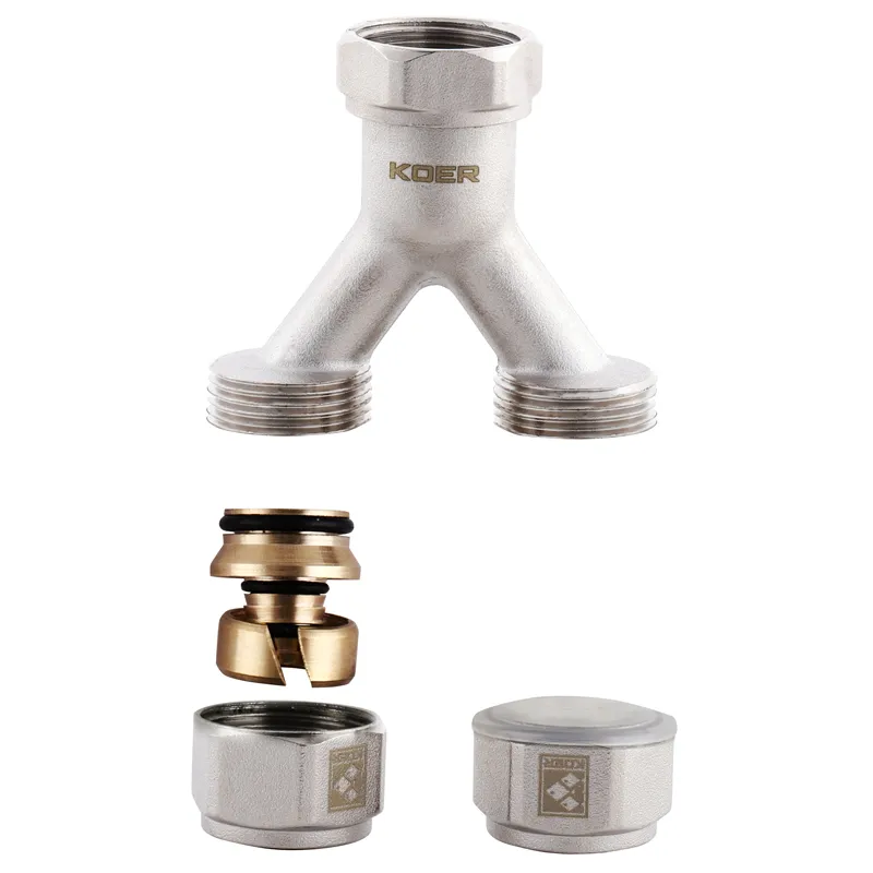 Разделит. узел (с ЕВРОКОНУСАМИ) для подкл. 2-х контуров отопления Koer KR.1150 - 3/4”x16 (KR2895) Киев - изображение 1