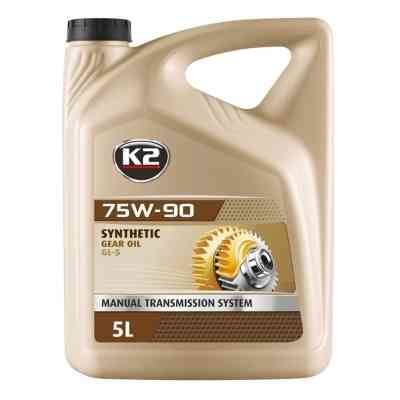 Трансмиссионное масло K2 Synthetic Gear Oil GL-5 75W-90 5 л (O5565E) Винница