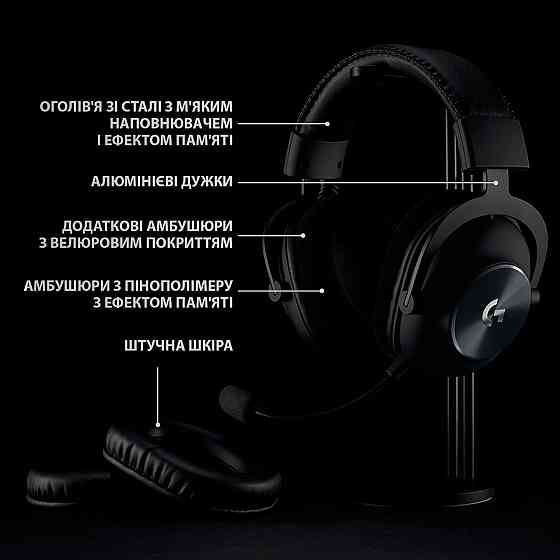 Наушники: Logitech G Pro X Wireless Black Харьков