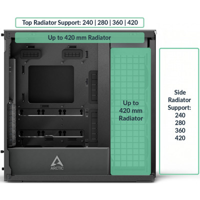 Корпус Arctic XTENDER BLK (ACPCC00018A) Вінниця - фото 7