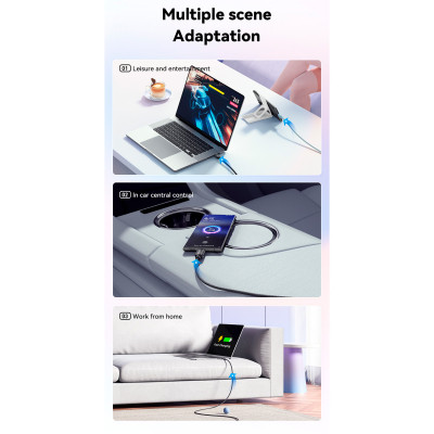 Дата кабель USB-C to USB-C 3.0m 100W black Essager (EXCTT1-WLC01-P) Вінниця - фото 8