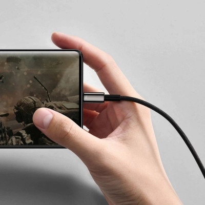 Дата кабель USB 2.0 AM to USB-C 1.0m 100W black Baseus (CAWJ000001) Винница - изображение 2