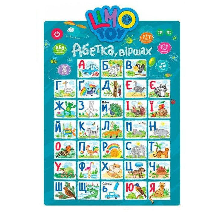 Плакат навчальний "Абетка" SK 0021 Укр Синій Вінниця - фото 1