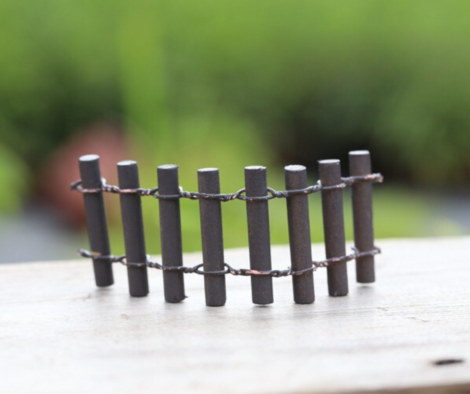 Декоративний паркан для флораріуму, міні-саду, кашпо, вазону, мосаріуму, мікроландшафту. Коричневий Одеса - фото 1