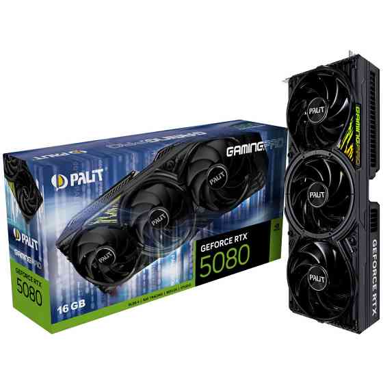 Відеокарта GF RTX 5080 16 GB GDDR7 GamingPro Palit (NE75080019T2-GB2031A) ( Black ) Харків