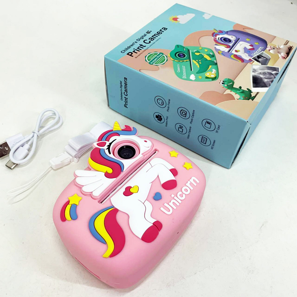 Дитячий фотик з вбудованим принтером для фото, Творчий міні-принтер для дітей Фотокамера творчості KC-46 Львів - фото 7