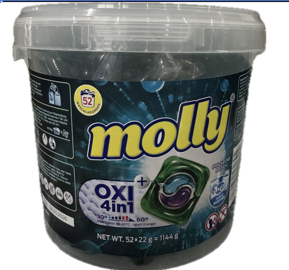 Капсулы для стирки Molly ULTRA 4-х компонентные 60 шт. Виноградов - изображение 1