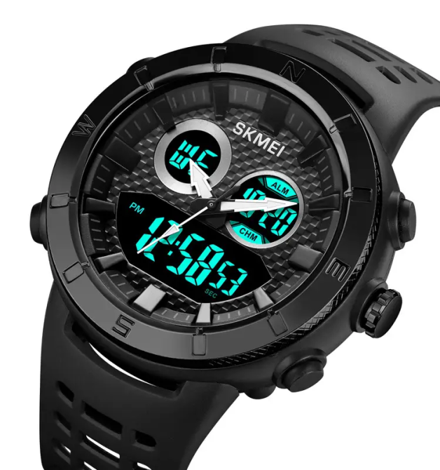 Часы мужские наручные спортивные Skmei 2014 (Черный с черным) Винница - изображение 3