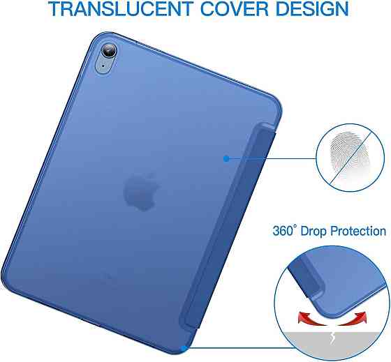 Защитный чехол-книжка ProCase для iPad (A16) 11-го/10-го поколения (2025/2022) A3354 / A3355 / A2696 / A2757 / A2777 Днепр