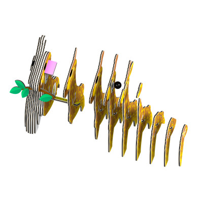 Пазл Eugy 3D Зоопарк Жираф (XEG-009) Вінниця - фото 7