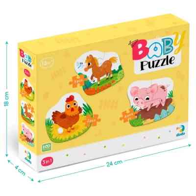 Пазл DoDo 3 в 1 День на ферме (300394) Винница