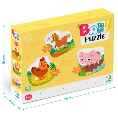 Пазл DoDo 3 в 1 День на ферме (300394) Винница - изображение 4