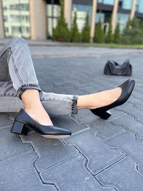 Nivelle Туфлі жіночі NIVELLE чорні натуральна шкіра каблук 5 см 38р. (3832) Коломыя - изображение 4