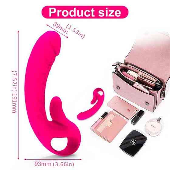 Подвійний вібратор з підігрівом для точки G і клітора We Love Вінниця