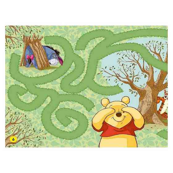 Лабіринти з наклейками "Вінні Пух" Дісней 1249002, 450 наклейок Вінниця