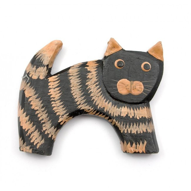 Магнит на холодильник из дерева Кот Киев - изображение 1