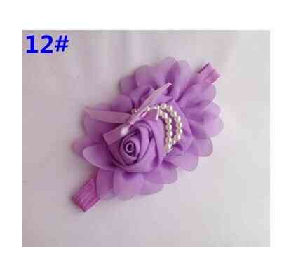 Дитяча бузкова пов'язка - окружність 36-50см, розмір квітки 13см Київ