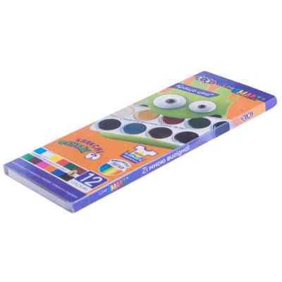 Краски для рисования ZiBi SMART Line Акварельные 12 цветов (ZB.6541) Винница