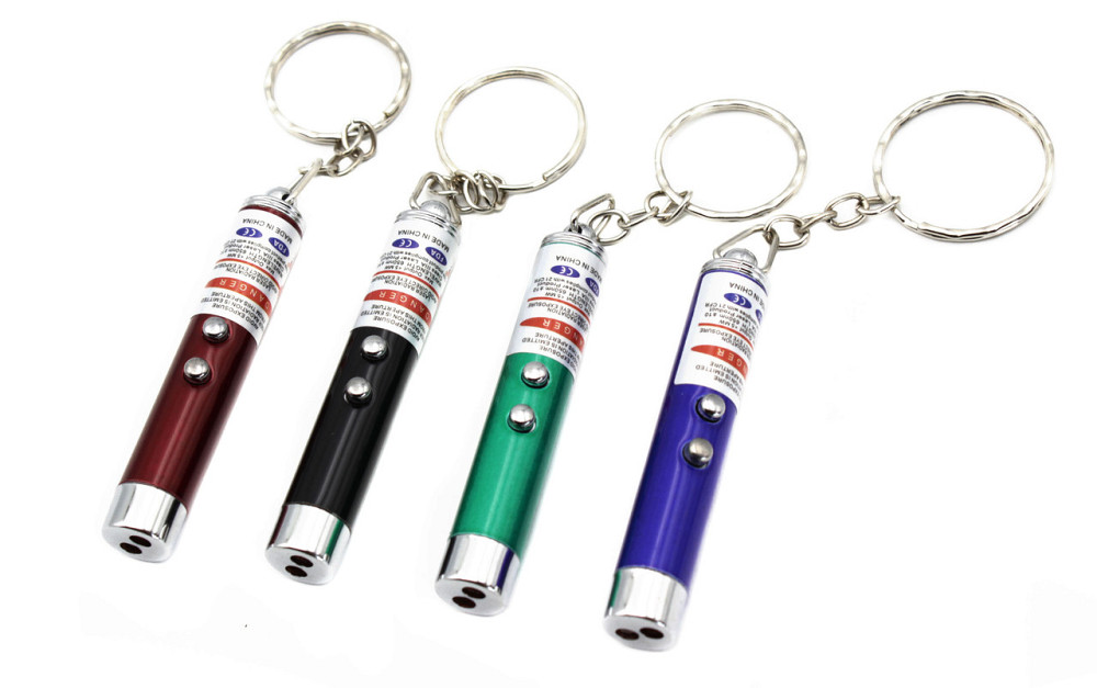 Фонарь брелок (LED+Лазер) /3XG3 / кольцо Днепр - изображение 1