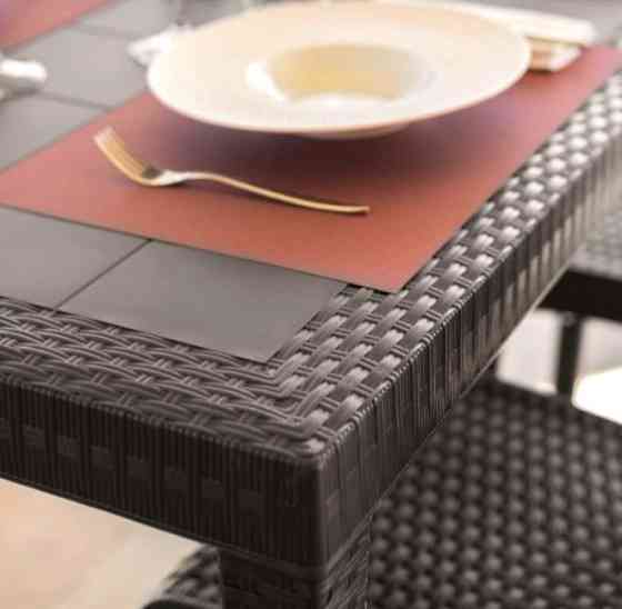 Стіл для саду пластиковий BICA Dallas, коричневий Київ