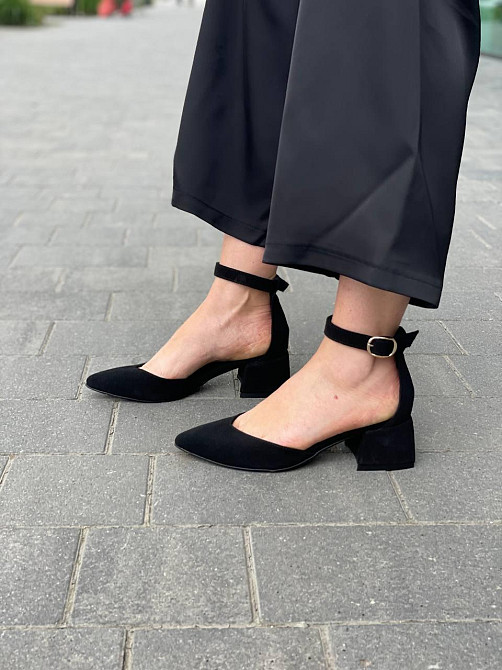 Ando-Borteggi Босоніжки жіночі Ando-Borteggi БСЖ/57 чорні (літо, замша натуральна) (4608) Коломия - фото 3