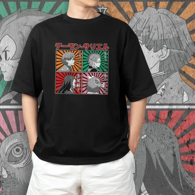 Футболка для підлітка хлопчика з принтом Клинок, рассекающий демонов Pop Art Розмір 160 Anime10356 Дніпро - фото 3