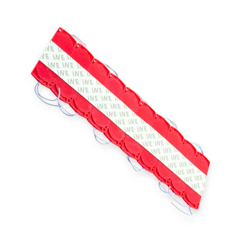 Модуль светодиодный 24V Красный 12 SMD 2835 12D 2, 4W линза (10шт) Мукачево - изображение 1