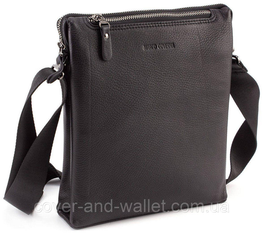 Стильная мужская кожаная сумка мессенджер Marco Coverna 7702-1A Киев - изображение 1