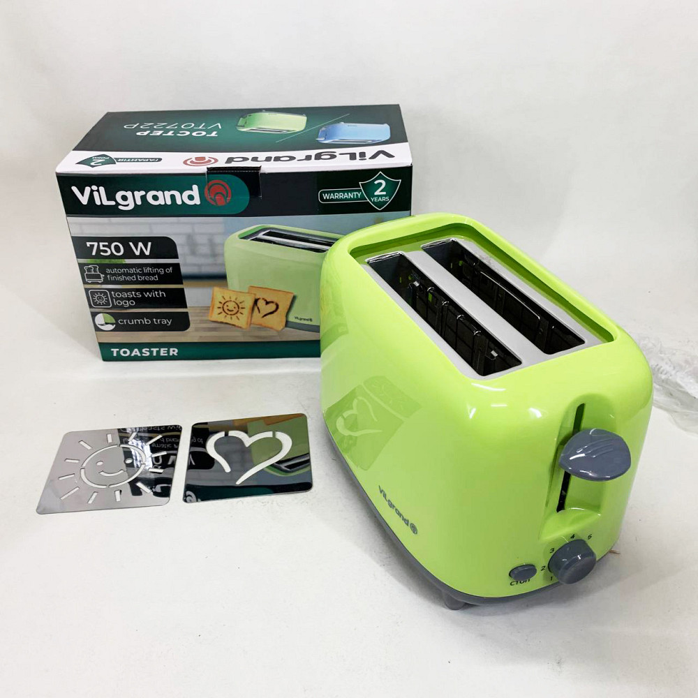 Тостерница для поджаривания хлеба VILGRAND, Кухонный тостер для тостов Тостер 2 штук хлеба QX-21 Львов - изображение 9