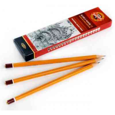 Карандаш графитный Koh-i-Noor 8B без резинки корпус Желтый (1500.8B) Винница