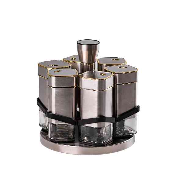 Набір для спецій на підставці 6 предмети по 120 мл HP531T1025J Коломыя