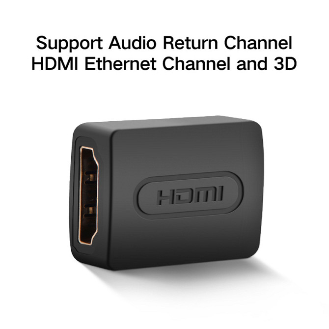 З'єднувач HDMI v2.0 Ugreen 20107 (Чорний) Николаев - изображение 5