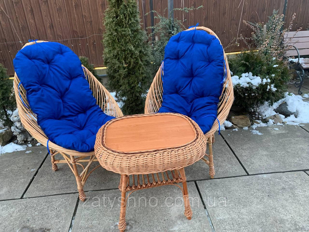 Мебель плетеная, с накидками, комплект Киев - изображение 7