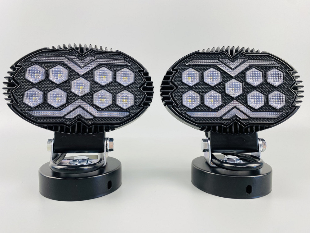 Фара LED кругла 15led chip 9-80V алюмінієвий корпус, кріплення, повітряний клапан Мукачево - фото 10