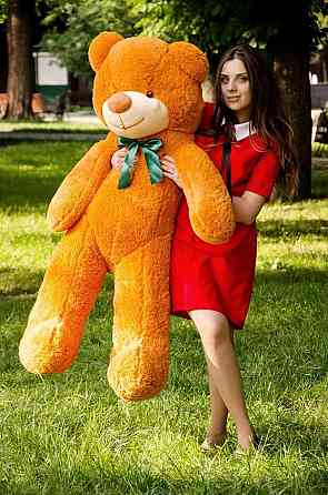 Плюшевий ведмедик М'яка іграшка Рафаель 140 см Карамельний Тернопіль