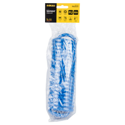 Пневматичний шланг Sigma спіральний поліуретановий (PU) 5м 6.5x10мм (7012111) Вінниця - фото 4