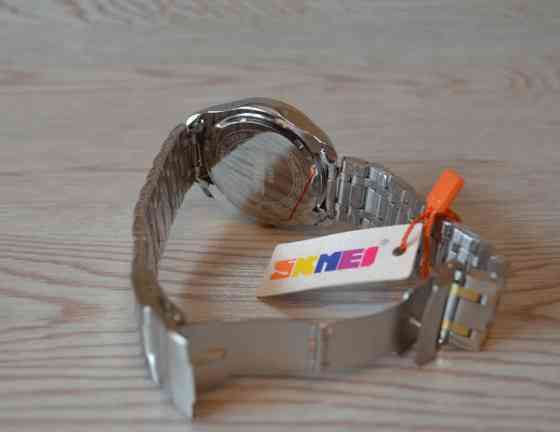 Чоловічий наручний годинник Skmei 9193 Дракон браслет (Сріблястий браслет) Вінниця