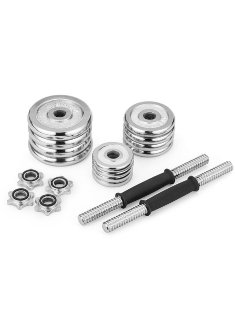 Набір гантелі в кейсі Gymtek хромовані 2х10кг Киев - изображение 4