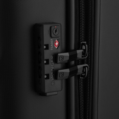 Чемодан Wenger Oryson, мала, пластик, 4 колеса, чорна (653163) Винница - изображение 5