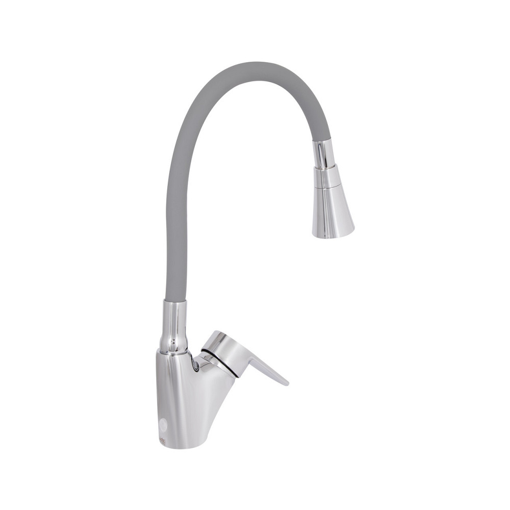 Смеситель для кухни Lidz Tani 007F3 с гибким изливом (k40) LDTAN007F3GCR31869 Chrome/Grey Киев - изображение 13