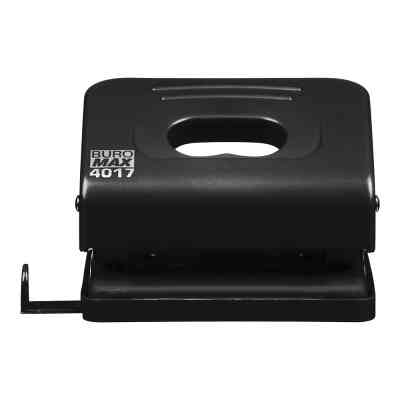 Дырокол Buromax пластиковый, до 20 листов, 120 х 82 х 53 мм, черный (BM.4017-01) Винница