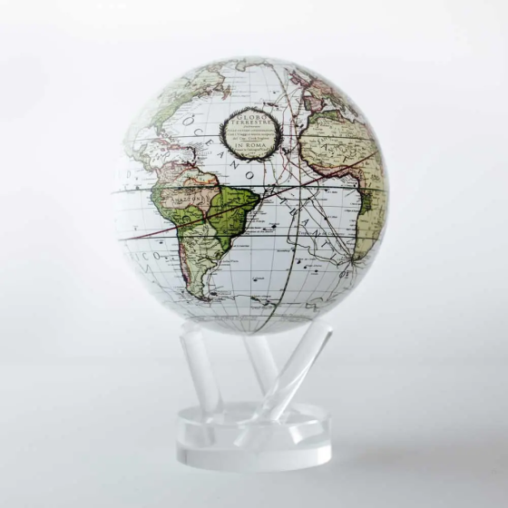 Гиро-глобус Solar Globe Mova Terra Incognitta 11.4 см Белый Киев