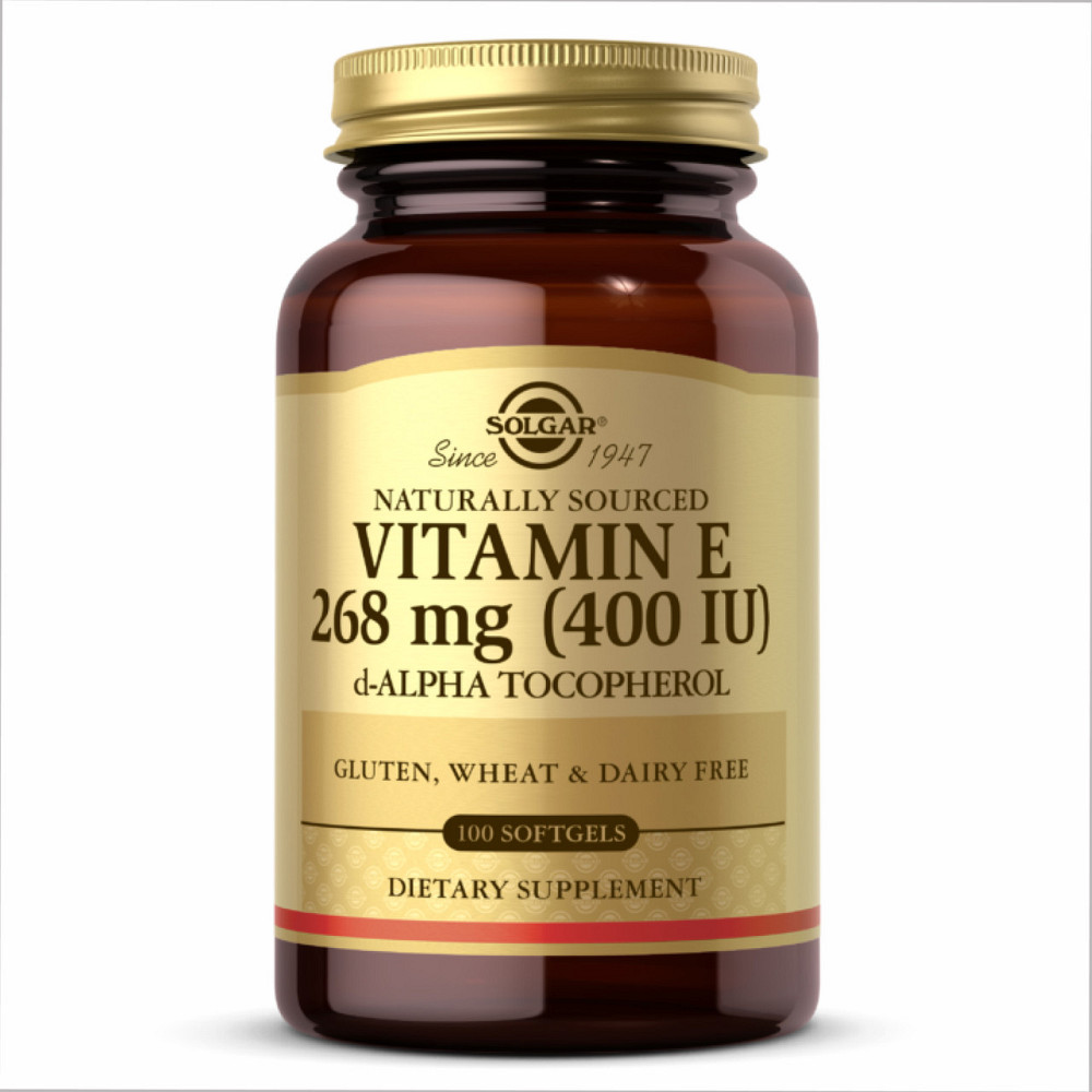Витамин E натуральный Solgar Vitamin E 400 МЕ d-Alpha Tocopherol 100 капс Киев - изображение 3