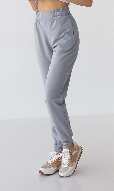 Спортивні штани жіночі джогери Сірий XL Харків - фото 1