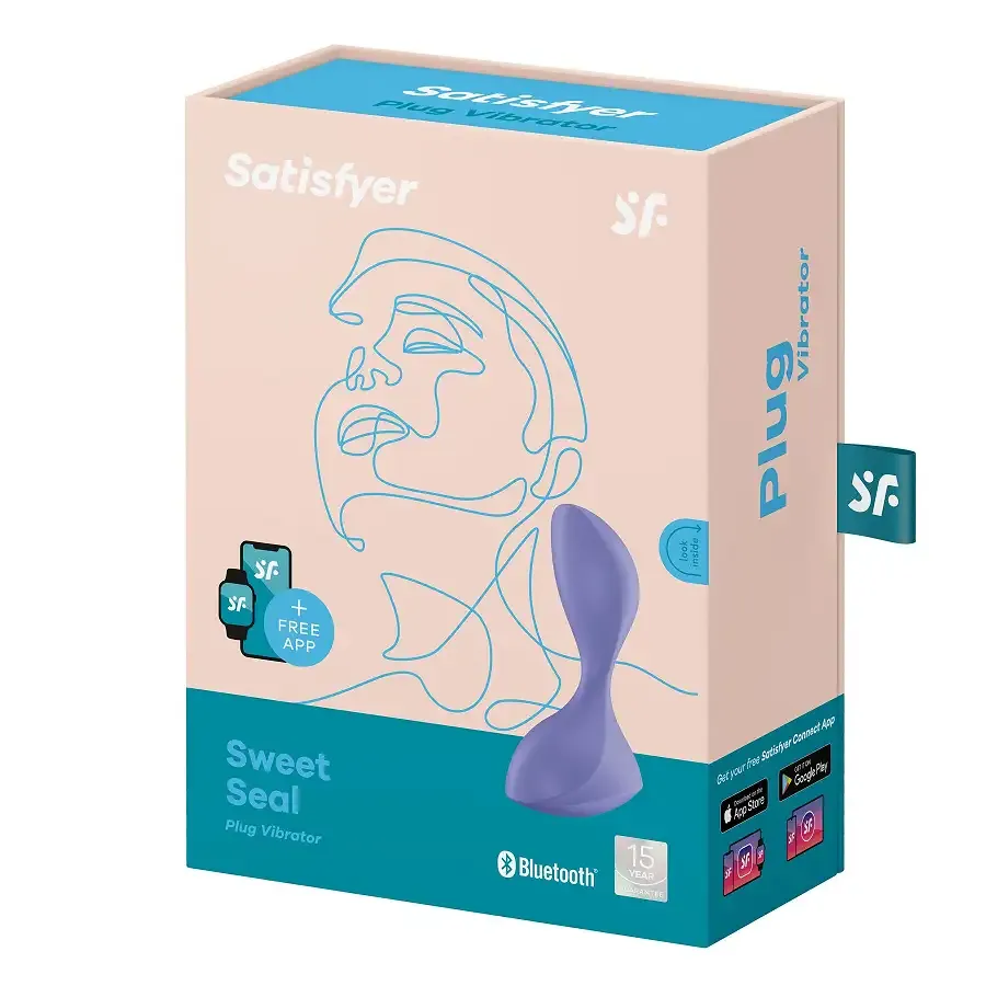 Анальная смарт-пробка с вибрацией Satisfyer Sweet Seal Lilac Львов - изображение 6