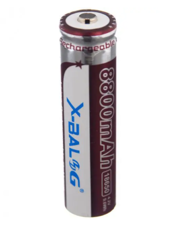 Акумулятор Li-ion 18650 2400mAh 4.2V Purple X-Balog 2430/8707 для використання у ліхтарях, годинника Київ - фото 8