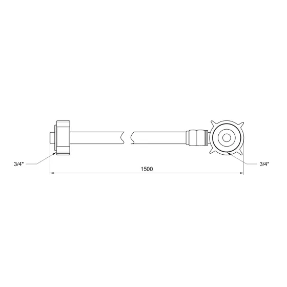Шланг заливання Thermo Alliance Standart для пральної машини 150 см SD095W150 Київ