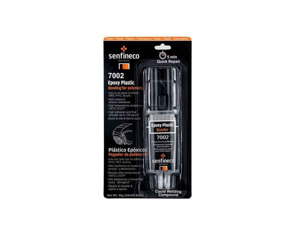 Клей для пластмасу двокомпонент 30 г Epoxy Plastic Bonde 30 г ТМ SENFINECO Solmir Київ - фото 1