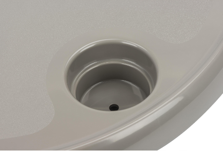 Набір Круглий Стіл Зі Стійкою Колір Сірий Київ - фото 4