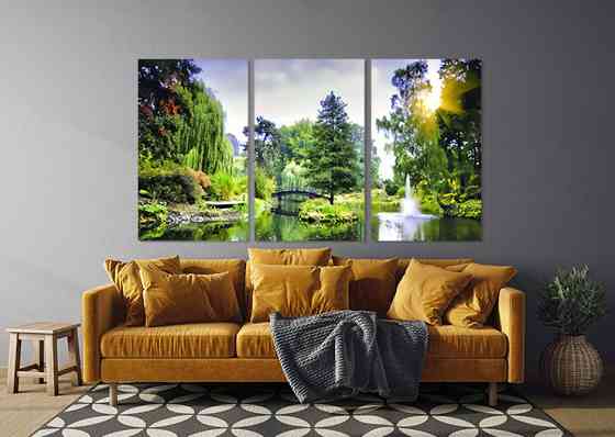 Модульна картина у вітальню/ спальню   Парк     ART-286_3A 100х150 см Київ